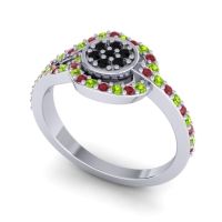 Statement Floral Pave Avarana Ring
