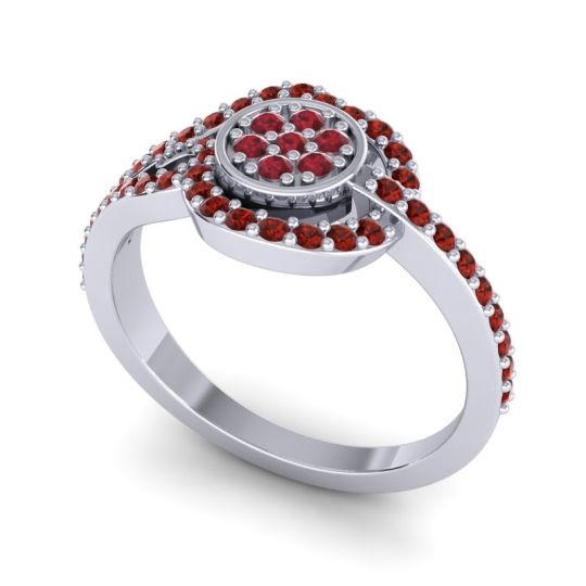 Statement Floral Pave Avarana Ring