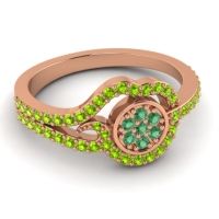 Statement Floral Pave Avarana Ring