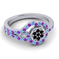 Statement Floral Pave Avarana Ring