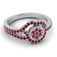 Statement Floral Pave Avarana Ring