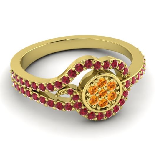 Statement Floral Pave Avarana Ring