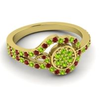 Statement Floral Pave Avarana Ring