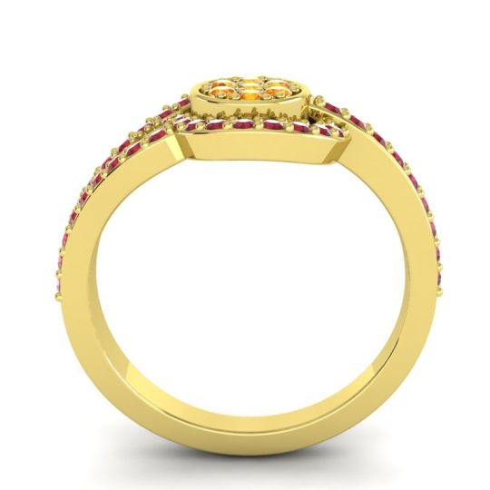 Statement Floral Pave Avarana Ring