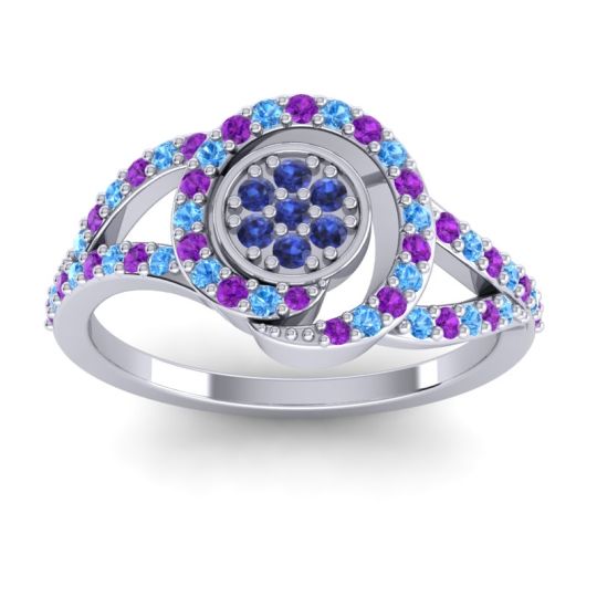 Statement Floral Pave Navata Ring