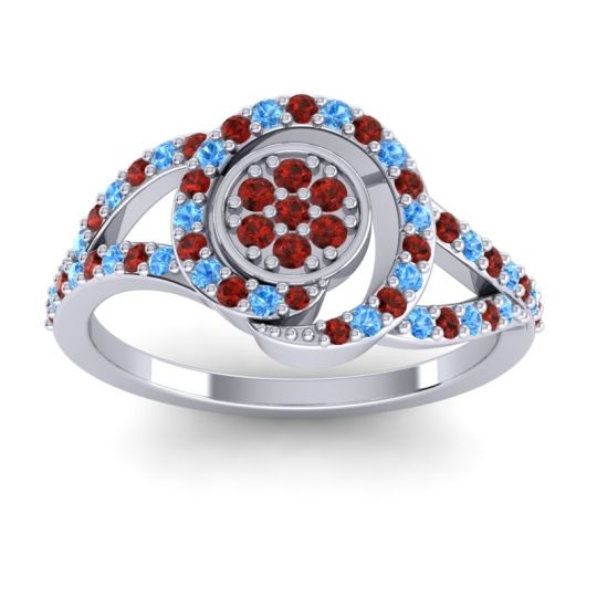 Statement Floral Pave Navata Ring