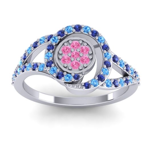 Statement Floral Pave Navata Ring