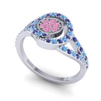 Statement Floral Pave Navata Ring