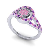 Statement Floral Pave Navata Ring