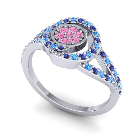 Statement Floral Pave Navata Ring