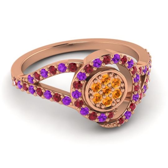 Statement Floral Pave Navata Ring