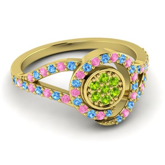 Statement Floral Pave Navata Ring