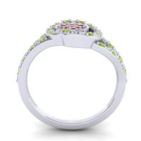 Statement Floral Pave Navata Ring