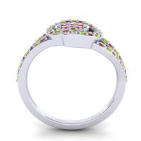 Statement Floral Pave Navata Ring