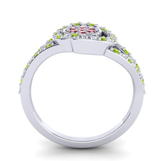 Statement Floral Pave Navata Ring