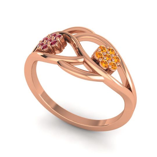 Petite Floral Yama Ring