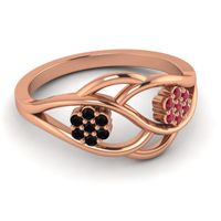 Petite Floral Yama Ring