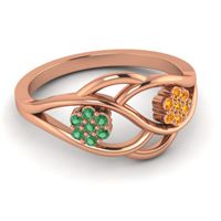 Petite Floral Yama Ring