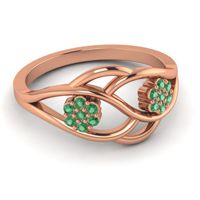 Petite Floral Yama Ring