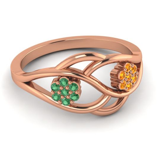 Petite Floral Yama Ring