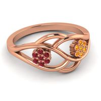 Petite Floral Yama Ring