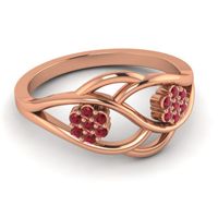 Petite Floral Yama Ring