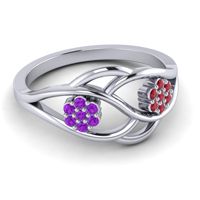 Petite Floral Yama Ring