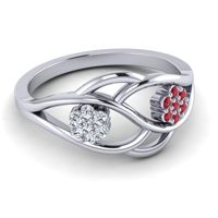 Petite Floral Yama Ring