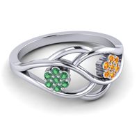 Petite Floral Yama Ring