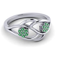 Petite Floral Yama Ring