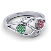 Petite Floral Yama Ring