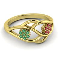 Petite Floral Yama Ring