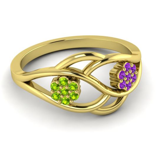 Petite Floral Yama Ring