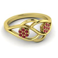 Petite Floral Yama Ring