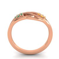 Petite Floral Yama Ring