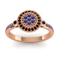 Blue Sapphire Fashion Ring In 14K Rose Gold With Black Onyx – Kendra Statement Ring