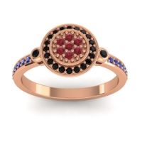 Statement Floral Pave Kendra Ring