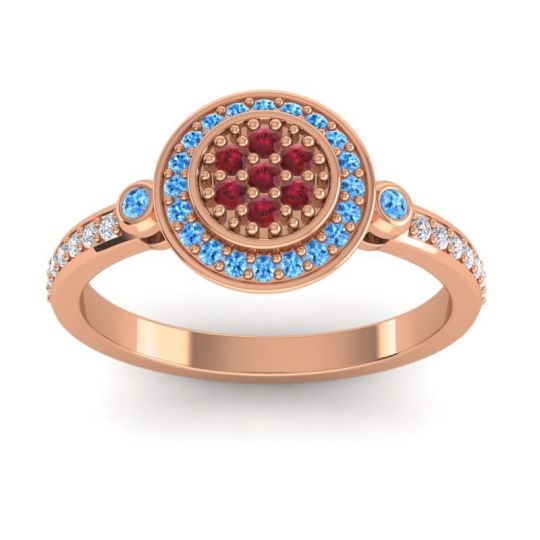 Statement Floral Pave Kendra Ring