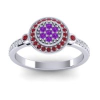 Statement Floral Pave Kendra Ring