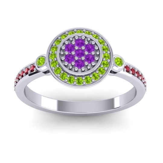 Statement Floral Pave Kendra Ring