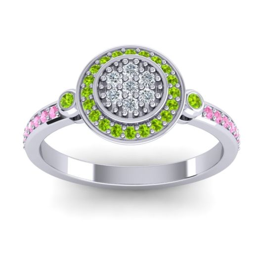 Statement Floral Pave Kendra Ring