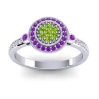 Statement Floral Pave Kendra Ring