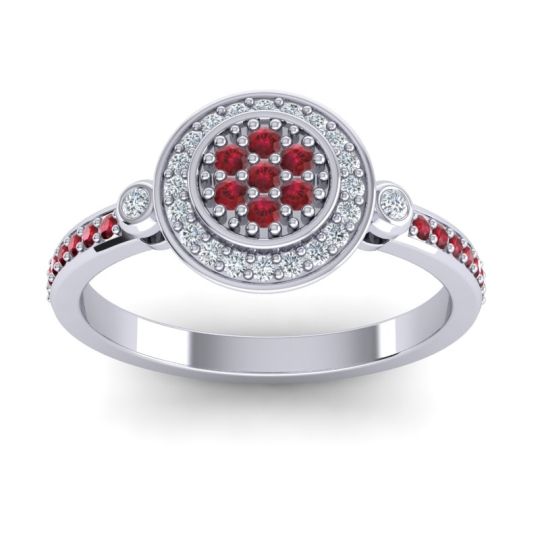 Statement Floral Pave Kendra Ring