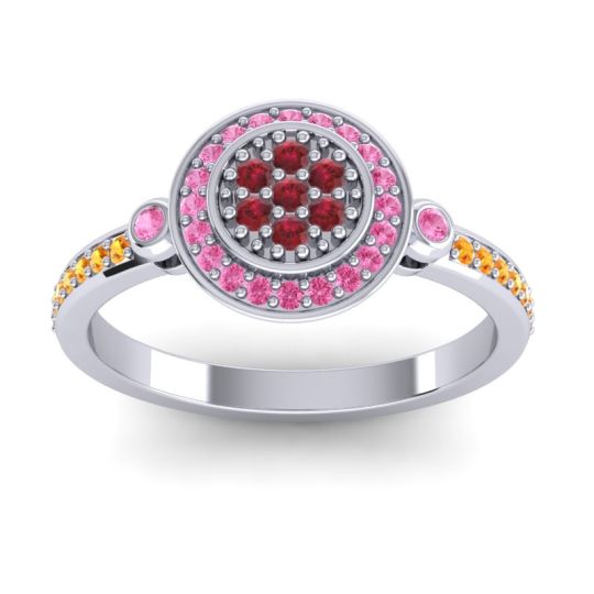 Statement Floral Pave Kendra Ring