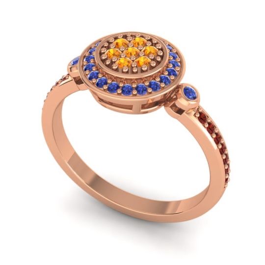 Statement Floral Pave Kendra Ring