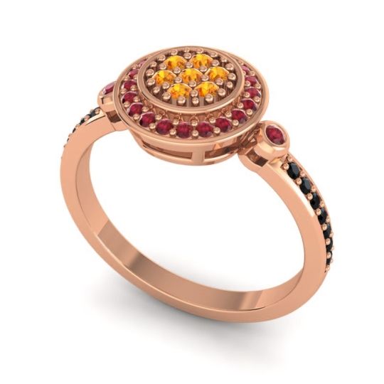 Statement Floral Pave Kendra Ring