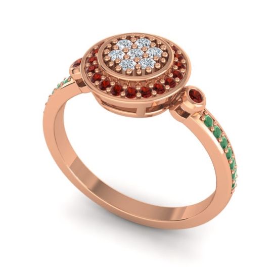 Statement Floral Pave Kendra Ring
