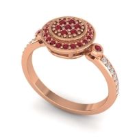 Statement Floral Pave Kendra Ring