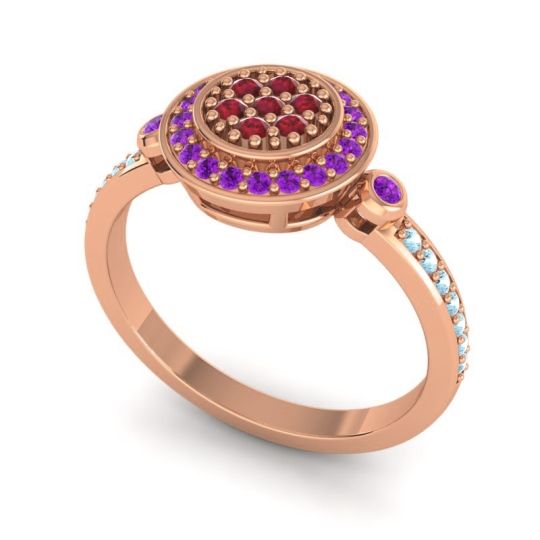 Statement Floral Pave Kendra Ring