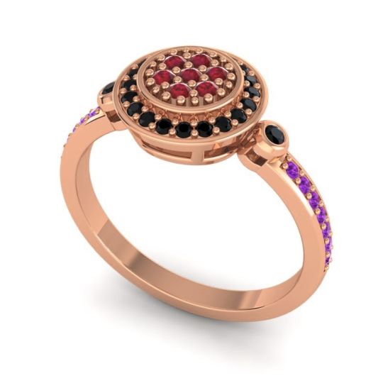 Statement Floral Pave Kendra Ring